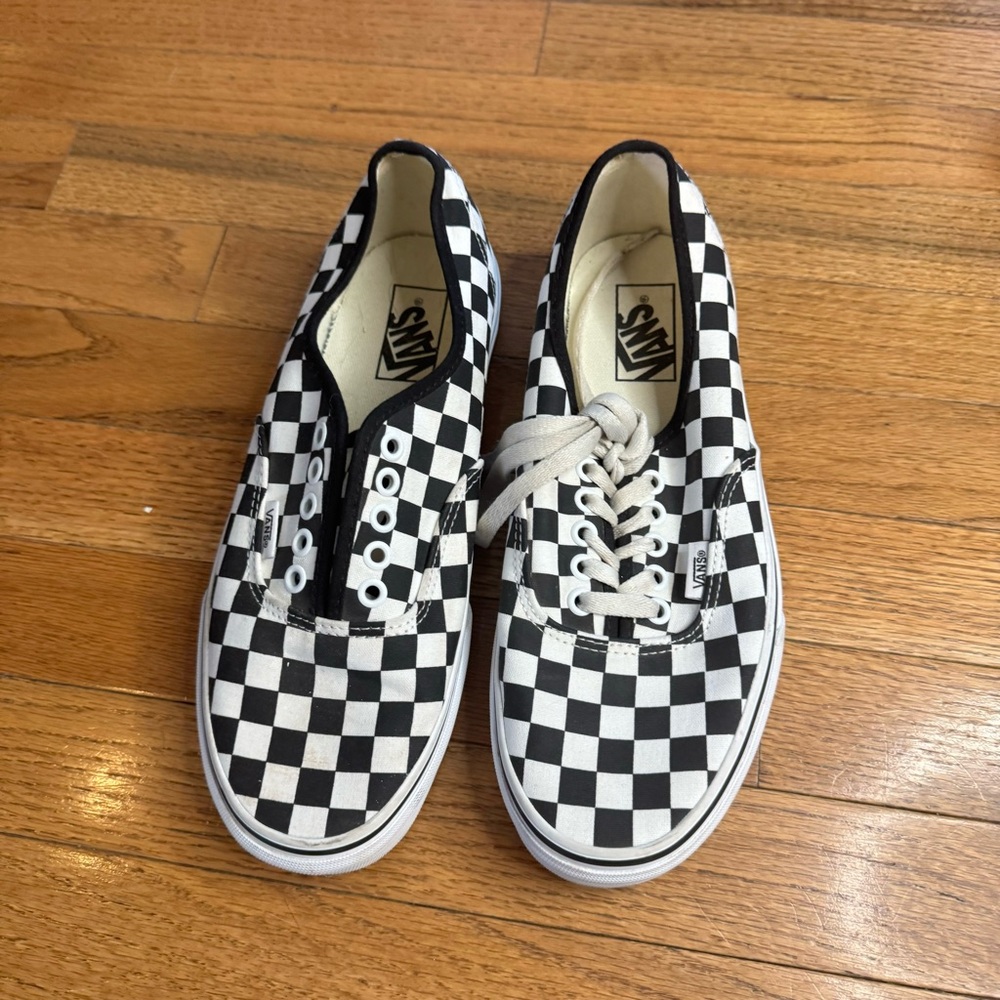 Iconic checkered vans